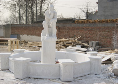 Китай Роскошный декоративный благоустраивая камень для фонтана сада виллы высекаенного рукой белого мраморного поставщик