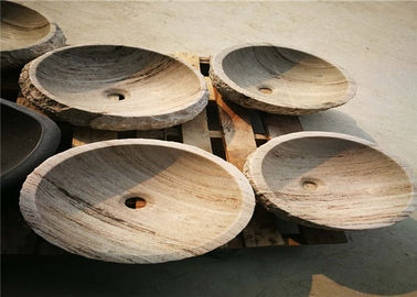 Китай Материал мрамора раковины шара круглый естественный каменный с белыми деревянными венами поставщик