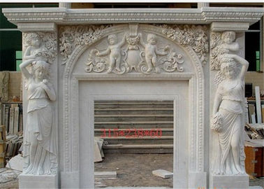 Китай Дотошный Фрестандинг мраморный Сурроунд камина с скульптурой Анджела поставщик