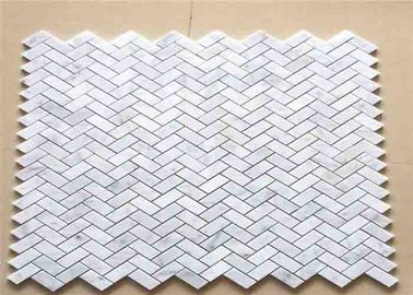 Китай Прочные плитки стены кухни мозаики, мраморная плитка хэрринбоне 30кс30 поставщик