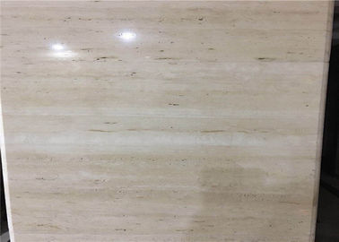 Китай Супер светлые естественные каменные плитки, итальянская белая плитка цвета слоновой кости стены мрамора травертина поставщик