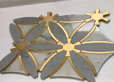 Китай Особенная плитка внутренней стены плитки мозаики металла камня мрамора дизайна регулярная поставщик