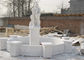 Роскошный декоративный благоустраивая камень для фонтана сада виллы высекаенного рукой белого мраморного поставщик