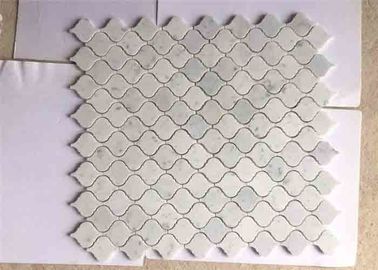 Китай 12&quot;» фонарика плитки мозаики мрамора С24 поверхность Каррары каменного белая отполированная поставщик